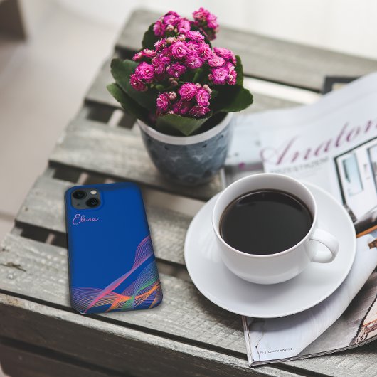 Blau pink elegant farbig schwach Case-Mate iPhone hülle