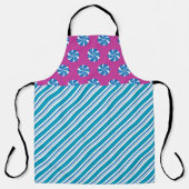 BLAU & PINK FERIENWOHNUNG PEPPERMINT CANDY & STRIP SCHÜRZE (Vorderseite)