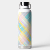 BLAU PINK GELB OSTER-KAROMUSTER TRINKFLASCHE (Rückseite)