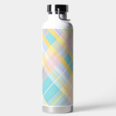 BLAU PINK GELB OSTER-KAROMUSTER TRINKFLASCHE (links)