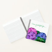 Blau-Pink-Hydrangea-Blume Personalisiert Notizblock (Innenseite)
