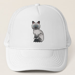 Blau Point Birma / Ragdoll Katze Truckerkappe