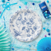 Blau, Porzellan, blaue China, Blumenstuhl, Chinois Pappteller (Party)