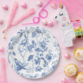 Blau, Porzellan, blaue China, Blumenstuhl, Chinois Pappteller (Party)