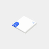 & blau post-it klebezettel (angewinkelt)