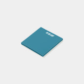 Blau Post-it Klebezettel (angewinkelt)