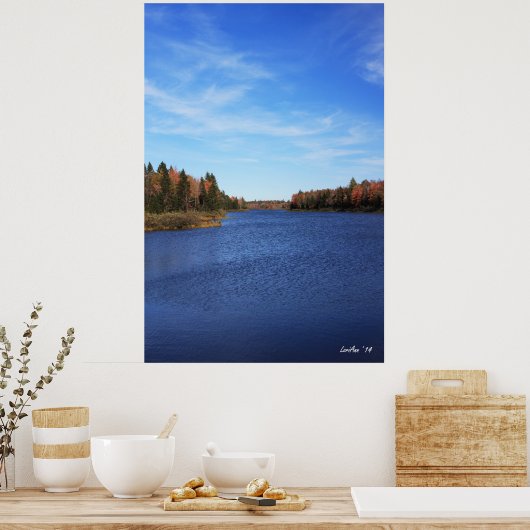 Blau Poster (Küche)