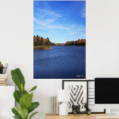 Blau Poster (Heimbüro)