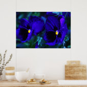 Blau Poster (Küche)