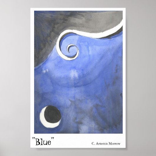 Blau Poster (Vorne)
