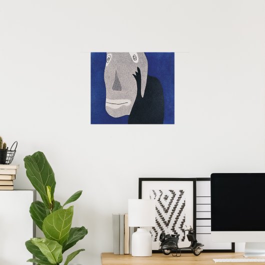 Blau Poster (Heimbüro)