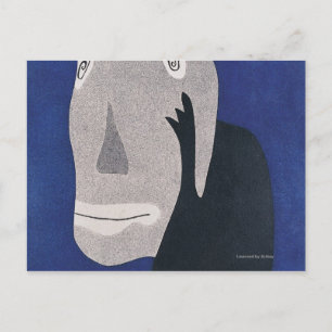 Blau Postkarte