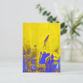 Blau Postkarte (Stehend Vorderseite)