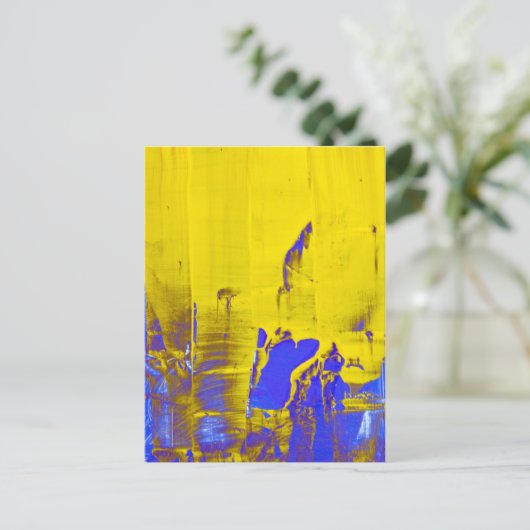 Blau Postkarte (Stehend Vorderseite)