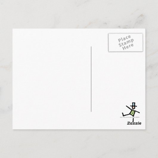 blau postkarte (Rückseite)