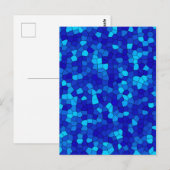 BLAU POSTKARTE (Vorne/Hinten)