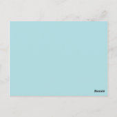 blau postkarte (Rückseite)