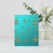 blau postkarte (Stehend Vorderseite)