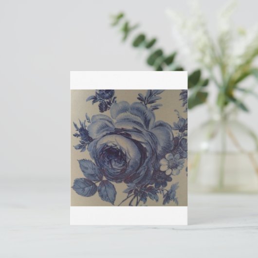 Blau Postkarte (Stehend Vorderseite)