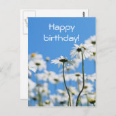 Blau Postkarte (Vorne/Hinten)