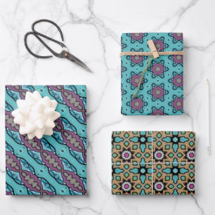 Blau PP 118 Geschenkpapier Set