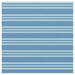 Blau & Pulver Blaue Streifen-/Blattmuster Stoff