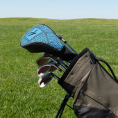 BLAU RAUTE STRICK Golf Driver Cover + Initial Headcover (In SItu)