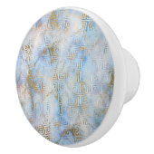 BLAU RETRO MARBLE CUSTOM KERAMIKKNAUF (Rechts)