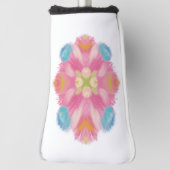 Blau Rosa Abstrakt Golf Headcover (Rotieren 90)
