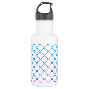 Blau rosa Bayrisch Edelstahlflasche