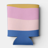 Blau rosa Gelb Niedliche Kinderdusche Dosenkühler (Rückseite)