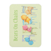 Blau, Rosa, Gelb und Braun spielen Magnet (Vertikal)