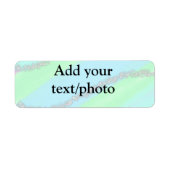 Blau-rosa-grüner Glitzer funkelnde Pastellfarben N (Vorne)