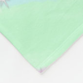 Blau-rosa-grüner Glitzer funkelnde Pastellfarben N Fleecedecke (Ecke)