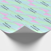 Blau-rosa-grüner Glitzer funkelnde Pastellfarben N Geschenkpapier (Ecke)