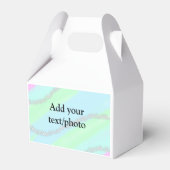 Blau-rosa-grüner Glitzer funkelnde Pastellfarben N Geschenkschachtel (Vorderseite)