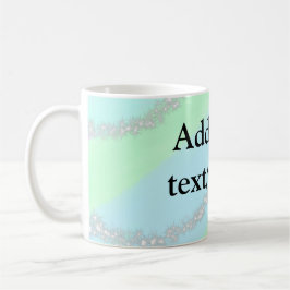 Blau-rosa-grüner Glitzer funkelnde Pastellfarben N Kaffeetasse