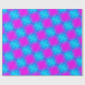 Blau-rosa-Kachelpapier für Muster Geschenkpapier (Flach)