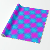 Blau-rosa-Kachelpapier für Muster Geschenkpapier (Ungerollt)