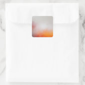 Blau Rosa Lila Gelb Orange Modern Abstrakt Quadratischer Aufkleber (Tasche)