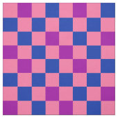 Blau Rosa Lila Karomuster Design  Stoff (Muster)