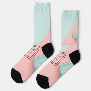 Blau rosa macht es möglich socken