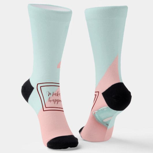 Blau rosa macht es möglich socken (Gewinkelt)