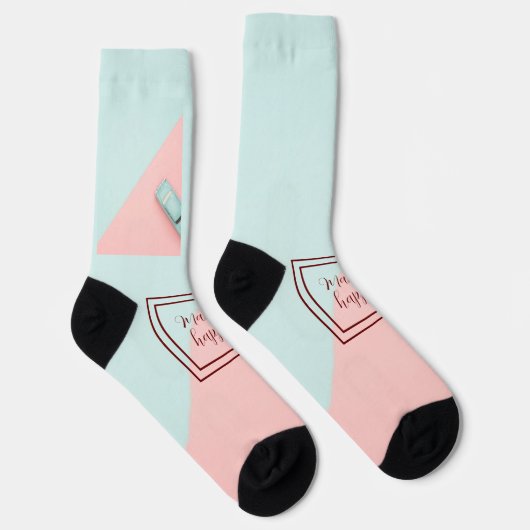 Blau rosa macht es möglich socken (Rechts)