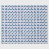 Blau-Rosa-Muster Geschenkpapier (Flach)