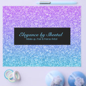 Blau-Rosa Omelett-Imitate Glitzer-Textur Flyer (Einzeln)