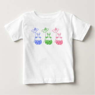 Blau, Rosa und grüne Daisy Bunny Tee