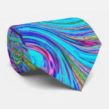 Blau, Rosa und Lila Groovy Abstrakt Retro Art