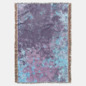 Blau, Rosa und Lila Marmor Abstrakt Decke (Vorderseite Vertikal)