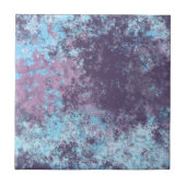 Blau, Rosa und Lila Marmor Abstrakt Fliese (Vorderseite)